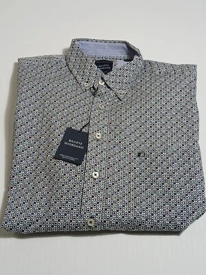 NUEVO CON ETIQUETAS Baileys & Giordano Calce Regular Manga Larga Geométrico Irlanda Reino Unido Talla M B27 Foto 1 de 4