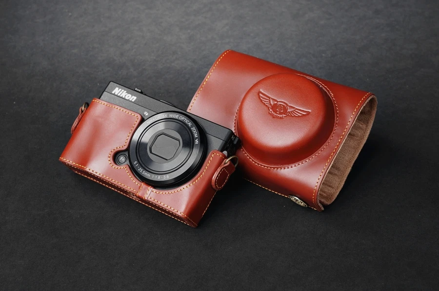 Handmade Genunie real Leather full Camera Case cover bag for Nikon COOLPIX P330 - Image 1 of 4