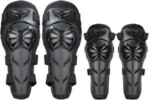 GES Knieschützer Motorrad - 4 Stück Erwachsene Knie/Motorrad Ellenbogen Kit, schwarz  - Bild 1 von 9