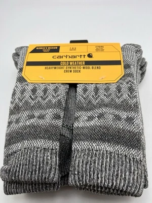 Carhartt女式重量级合成羊毛混纺圆领袜7-9.5码 — 第 1/4 张图片