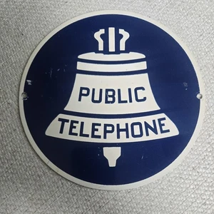 1960's Vintage Bell System Public Telephone Sign - Picture 1 of 6