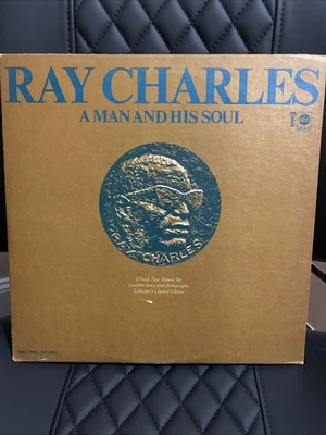 Ray Charles "A Man And His Soul" Double Vinyl LP 1972 ABCS-590X w/Booklet VG G - Image 1 of 4