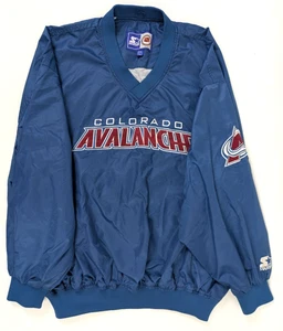 Colorado Avalanche Starter Windbreaker Pullover Jacke Herren XXL Vintage 90s 2XL - Bild 1 von 6