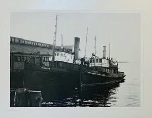 Vintage Photo Tugboats Intrepid & Iroquois Puget Sound Pacific NW Steam Tugs - Picture 1 of 9