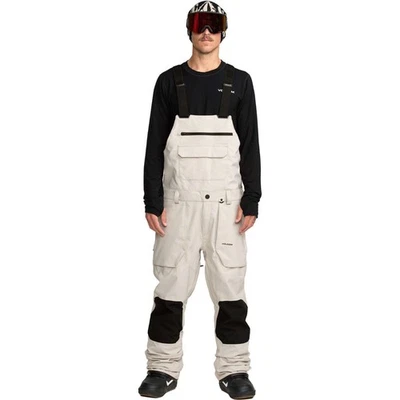 Brand New Mens 2026 Volcom Roan Bib Overall Snow Pant Stone - Image 1 of 4