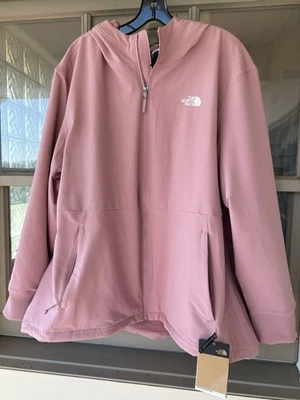 NWT THE NORTH FACE Women's Shelbe Raschel Hoodie Evening Sand Pink Size 3X - Image 1 of 2