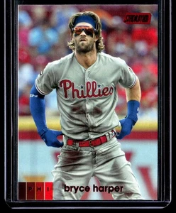Stadium Club 2020 lámina roja paralelo Bryce Harper Philadelphia Phillies #30 - Imagen 1 de 2