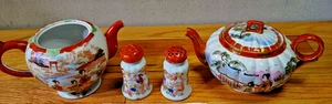 Vintage Japanese Porcelain Geisha Ware, Salt and pepper, tea pot - Picture 1 of 19