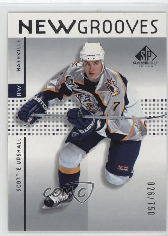 2002-03 SP Game Used New Grooves /750 Scottie Upshall #85 Rookie RC - Image 1 of 2