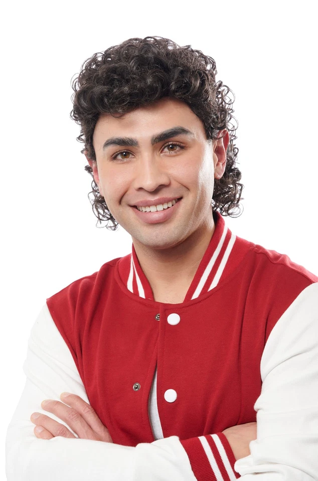 Peluca para adultos High School Jock AC Slater Saved By the Bell inspirada Foto 1 de 1