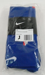 1 par de calcetines Nike azules emitidos por el juego de la NBA Detroit Pistons con rojo sobre la pantorrilla XXL - Imagen 1 de 2