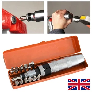 Heavy Duty 1/2in. Drive Hand Impact Screw Driver with 13 Impact Screwdriver Bit~ - Picture 1 of 10