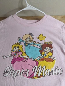 Super Mario Princess T-Shirt Pink Gr. MEDIUM Peach Daisy 2023 100% Baumwolle - Bild 1 von 6