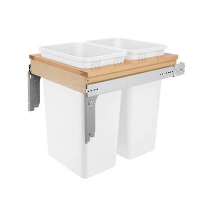 Rev-A-Shelf Pullout Trash Cans, Full-Height Cabinet, 50 qt., 4WCTM-2150DM-2 - Image 1 of 4
