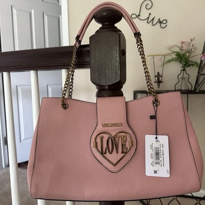 Love Moschino подлинный наплечная сумка. Dusty Rose, новый с Ярлыками  - Изображение 1 из 4