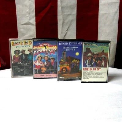 RIDERS IN THE SKY cassette-tapes Cowboy Jubilee lot 4 four New Trails 1981-1988 Foto 1 de 2