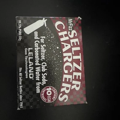 Mr. Fizz Leland 8-gram CO2 Seltzer Charger Cartridges Pack of 10 NEW