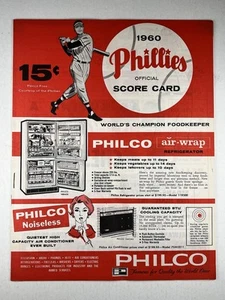 9-5-1960 Cincinnati Reds @ PHI Phillies Program - Frank Robinson HR #161 - Picture 1 of 5