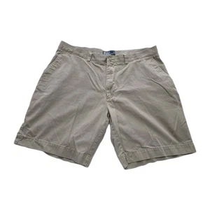 VTG Polo Ralph Lauren Men's Prospect Shorts 40 Khaki Chino 9" Casual Pony Cotton - Picture 1 of 13