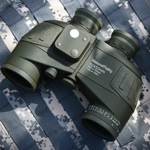 FOCUHUNTER Binocolo 10x50 Telescopio Marino Telescopio Militare con Distanza Me - Foto 1 di 7