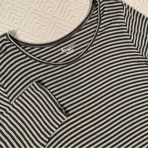 Lane Bryant Striped Knit Scoop Neck Top Plus Size 26/28 VGW EUC - Picture 1 of 4