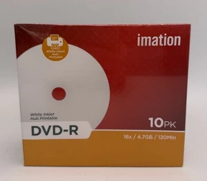 DVD-R Discs - Imation - 10pk - 16x / 4.7GB / 120min - Picture 1 of 3