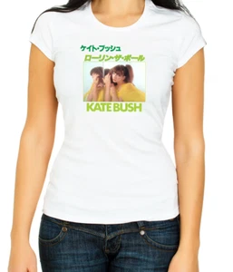 Kate Bush Japan Drama White/Black Women's 3/4 Short Sleeve T-Shirt K582 - Picture 1 of 5