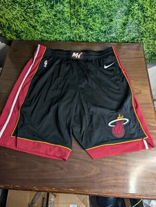 2017-2018 Miami Heat Basketball Nike Game Issued Shorts Black Size 44+2 - Picture 1 of 5