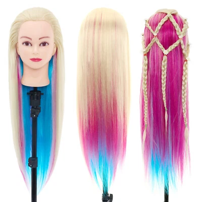 NEVERLAND BEAUTY & HEALTH 26''-28" Training Head Hairdressing Practice Styling Mannequin Doll With Clamp