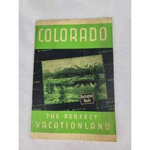 Colorado The Perfect Vacationland Burlington Route 1940 - Picture 1 of 7