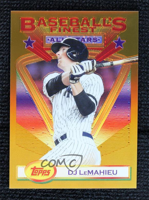 2020 Topps Finest Flashbacks All-Stars Gold Refractor 47/50 DJ LeMahieu #92