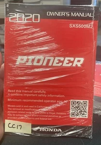 NEW OEM HONDA 2020 PIONEER SXS500M2 OWNER'S MANUAL - Picture 1 of 1