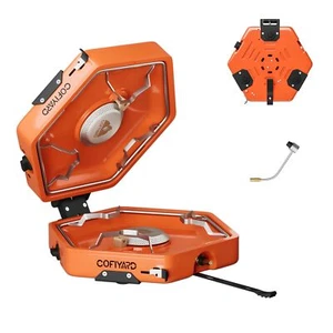 Propane 2 Burner Camping Stove with Carrying Bag, Portable Folding Gas Stove ... - Picture 1 of 7