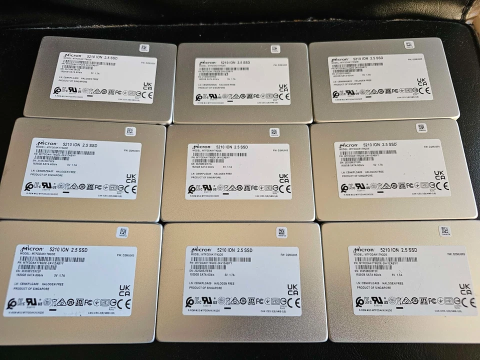 Micron 5210 ION 1.92TB SATA III 2.5" SSD Solid State Drive MTFDDAK1T9QDE NEW 100 - image 1 of 1