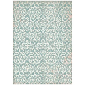 Stamperia A4 RICE PAPER - VENICE CITY OF ART - TURQUOISE TAPESTRY - Decoupage - Imagen 1 de 1