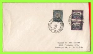 South Africa 1953 Cover to USA with Mobile Post Office No. 1 cancel - Picture 1 of 1
