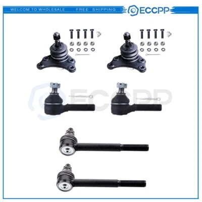 Kit de 6 barras de amarre de rótula delanteras ECCPPP para camioneta Toyota 1984-1994 1995 2x2 tracción trasera Foto 1 de 4