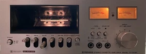 PIONEER CT-F2121 Recorder cassette Stereo 2 Test. Vintage 1975 REVISIONATO - Foto 1 di 9