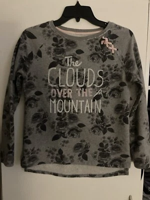 L.O.G.G. Sudadera Top By H&M Niñas Gris Flores Logo Manga Larga 10-12 Y Foto 1 de 4