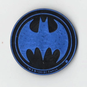 Waddingtons Batman Pog Slammer Kini Circa 1995 - blue variety - Picture 1 of 2