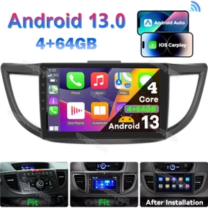 For Honda CRV 2012-2016 Android 13 Apple Carplay Car Stereo Radio GPS Navi 4+64G - Picture 1 of 15