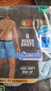 Fruit of the Loom Men's Coolzone Boxer Briefs in Random Colors (3 & 6 Packs) - Picture 1 of 1