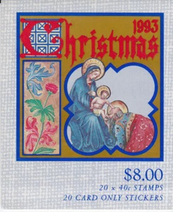 Australia - 1993 Christmas - $8.00 Booklet MNH - Picture 1 of 2