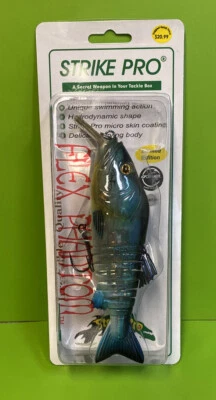 StrikePro 6 3/4" Flex Phantom 3.25oz Swim Bait Musky Pike Bass Fishing Lure NIB - Image 1 of 4