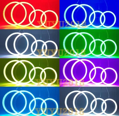 Anillo halo RGB para Chevrolet Camaro 10-13 HID faro antiniebla LED DRL BT lámpara Foto 1 de 4