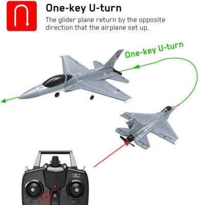 VOLANTEX RC Remote Airplane Flight 3D Aerobatic 2.4G F16 4CH Fighting Falcon Toy - Image 1 of 4