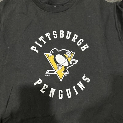 Camisa manga corta Pittsburgh Penguins para niños talla grande suave como una uva nueva con etiquetas Foto 1 de 3