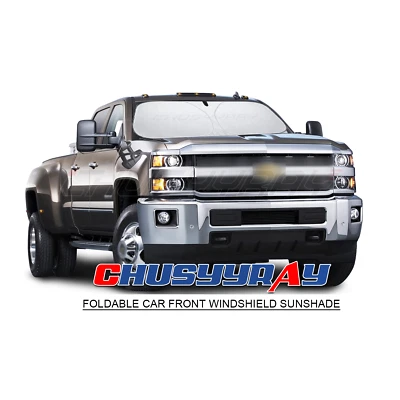 FIT Chevrolet Silverado 19-24 Windshield Window Shade UV Heat Shield Visor Cover - Image 1 of 4