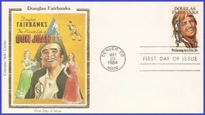 USA4 #2088 U/A COLORANO SILK FDC Douglas Fairbanks - Picture 1 of 1