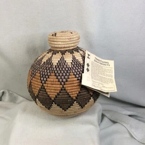 African Zulu Large Basket 9" x 10"  new with tags - Picture 1 of 11